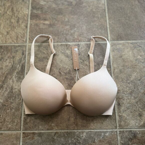 Skims Ultimate Push up Plunge Bra Sand Size 32DD - Picture 3 of 10